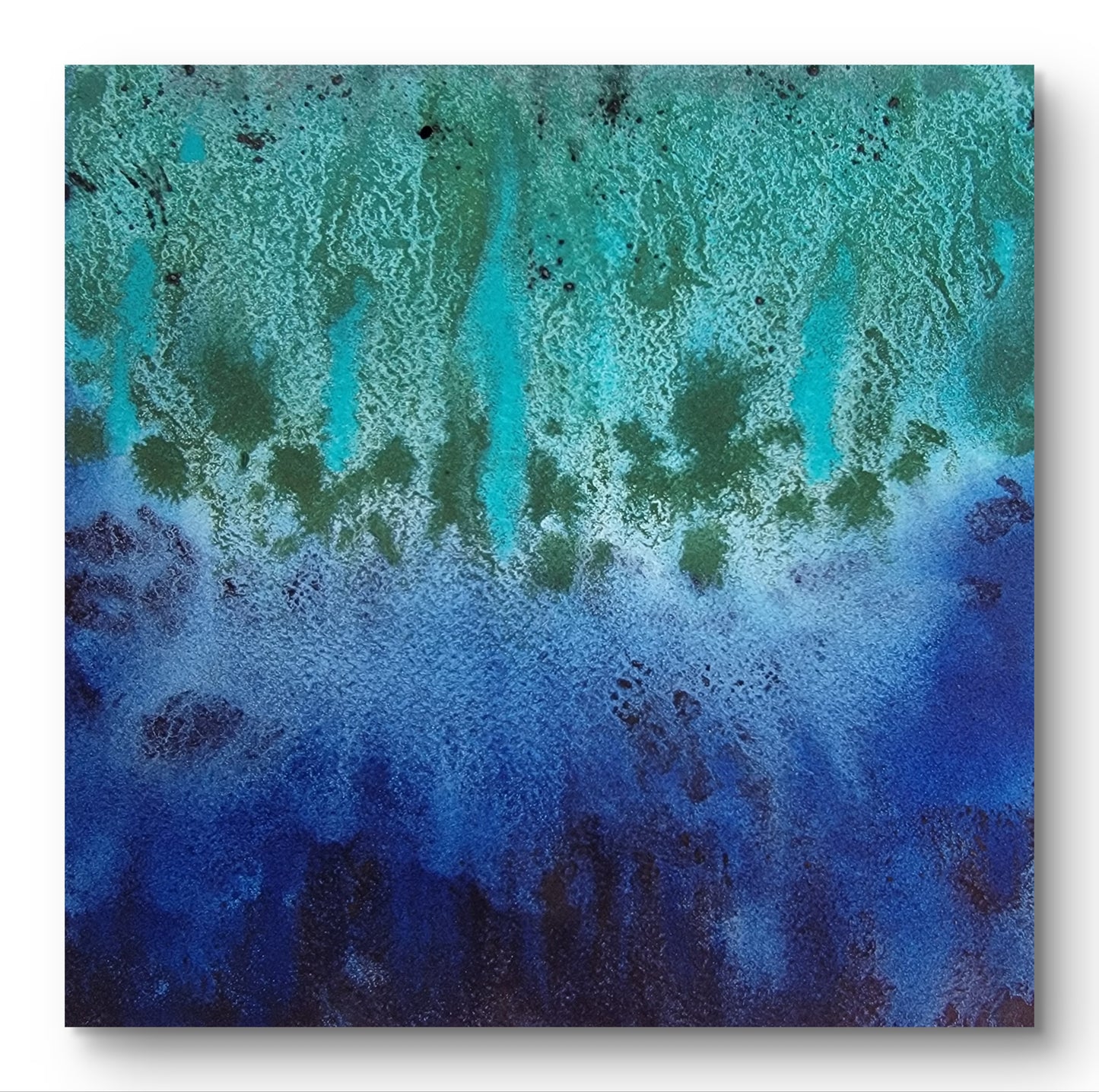 "Reefline" 8x8 Original Watercolor Painting