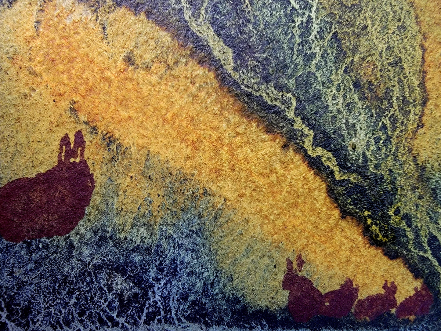 "Rabbit Hill" 9x12 Original Matted Watercolor Painting