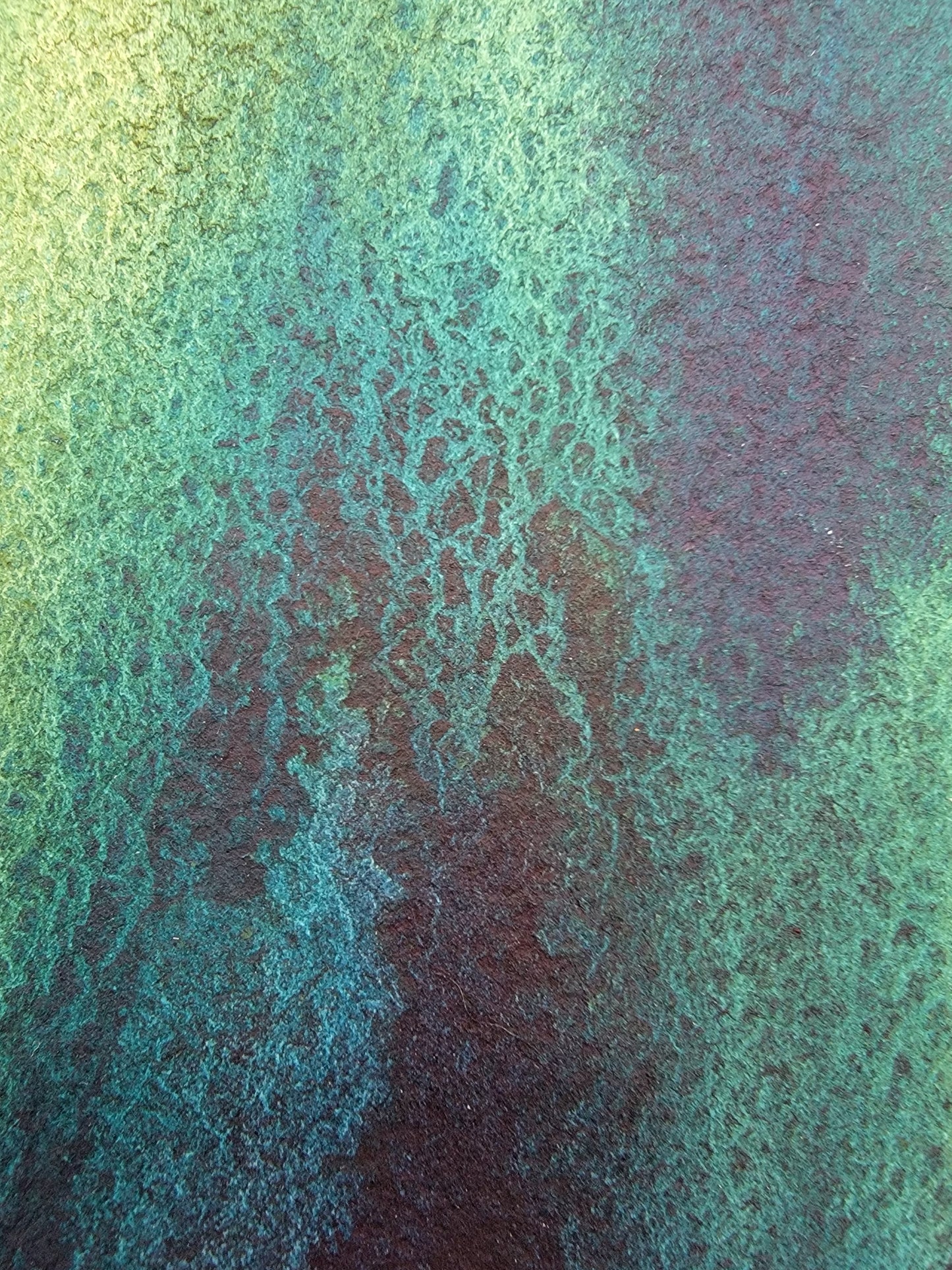 "Emerald Veil" 8x8 Original Watercolor Painting