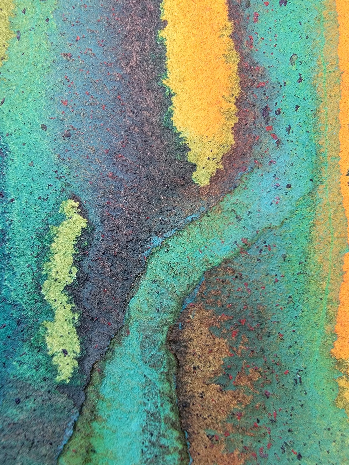 "Strata" 4x10 Original Watercolor Painting