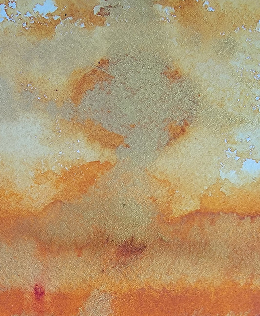 "Afterglow" 6x12 Original Watercolor Painting