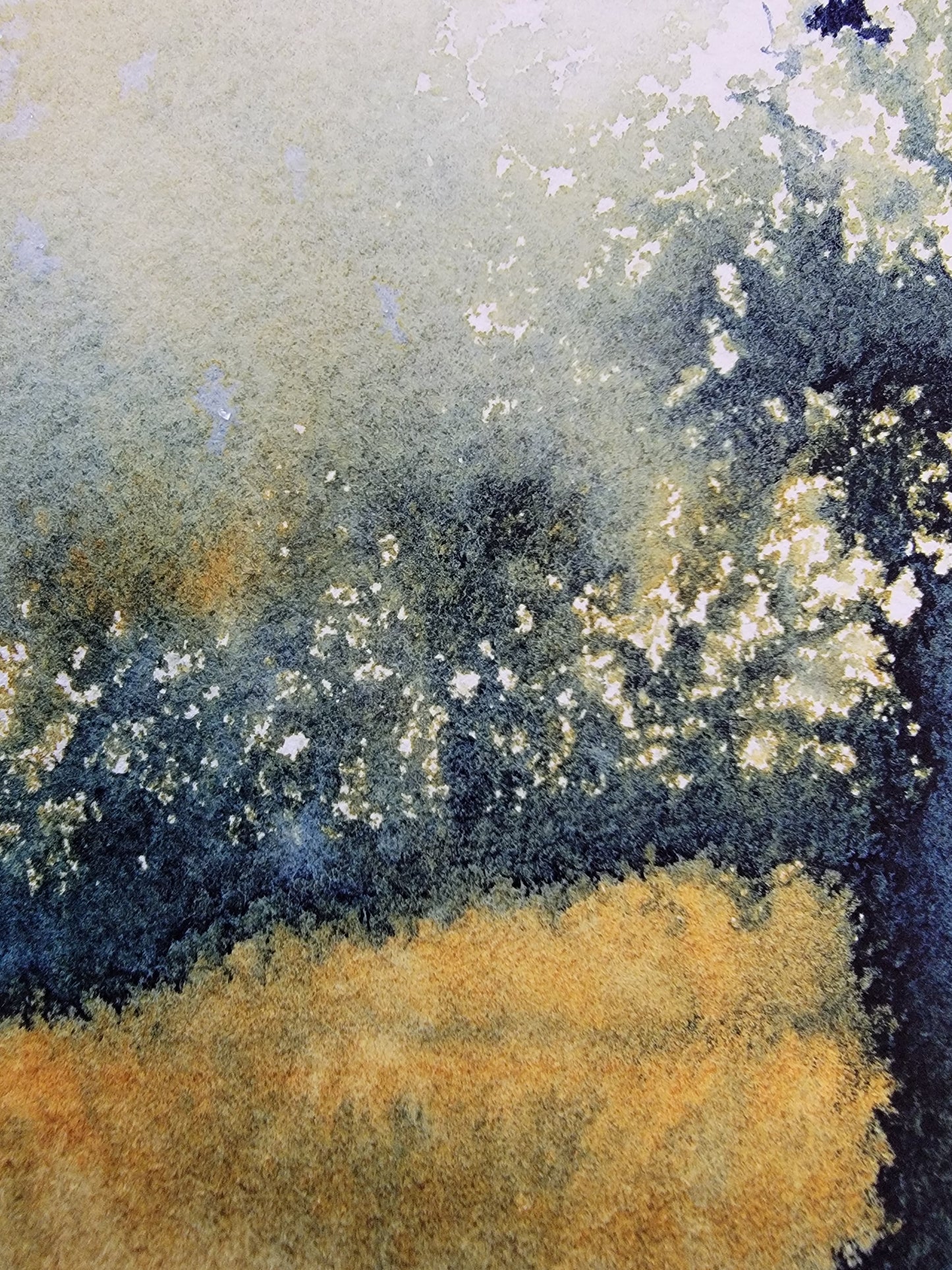 "Shadowline" 6x12 Original Watercolor Painting