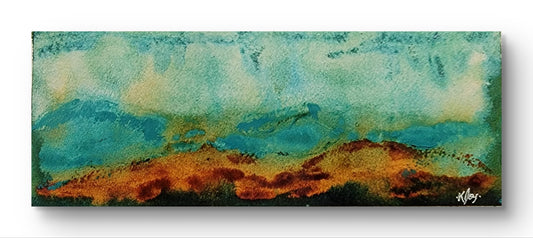 "High Silence" 4x10 Original Watercolor Painting