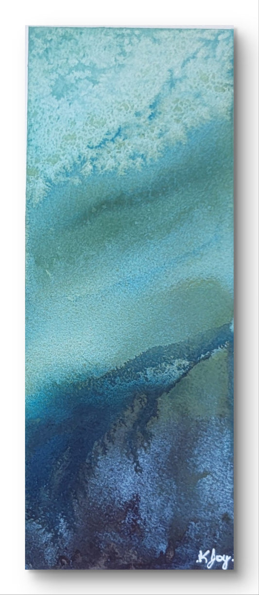 "Beneath" 4x10 Original Watercolor Painting