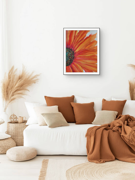 Echinacea Solar Flare — 24x18 Original Watercolor Painting