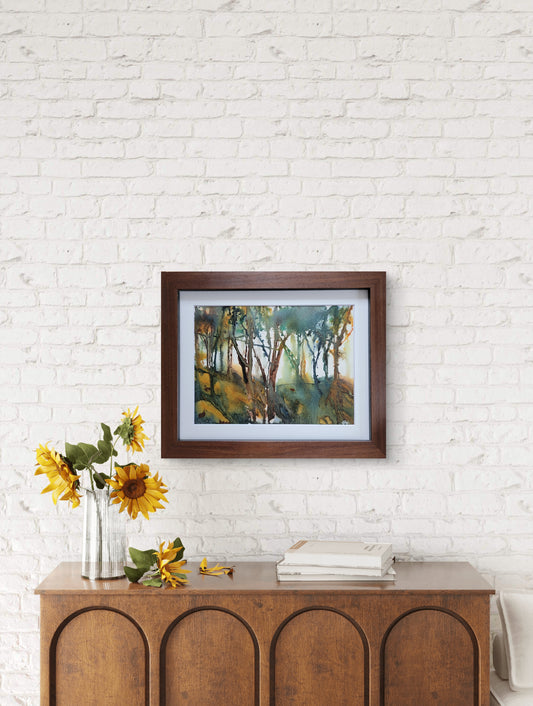 "Rabbit Hill" 9x12 Original Matted Watercolor Painting