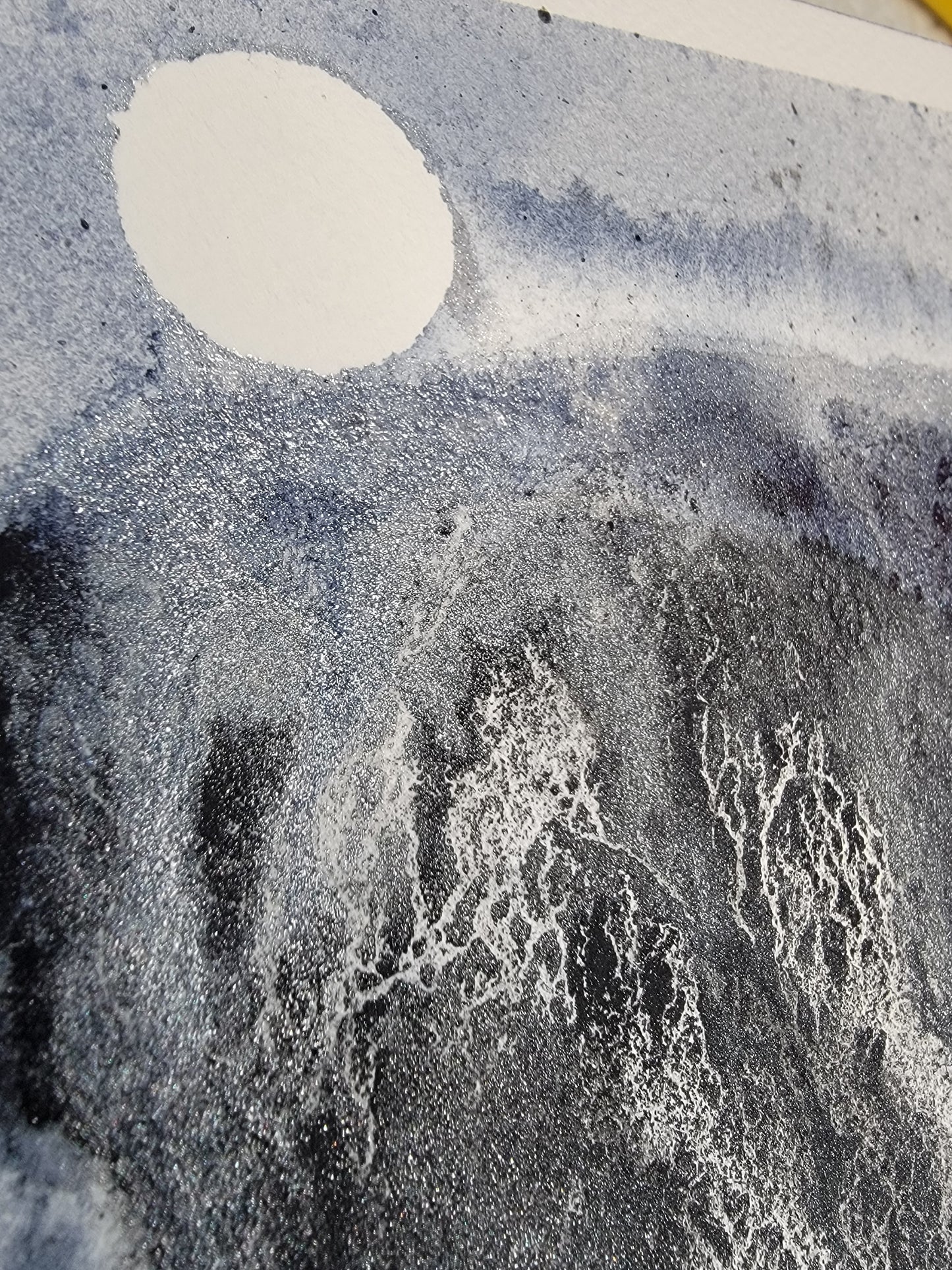 "Moon Bound" 12x16 Matted Original Watercolor Painting