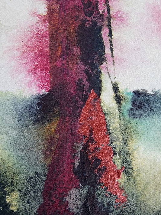 "Echoes of Joy" 6x12 Original Watercolor Painting