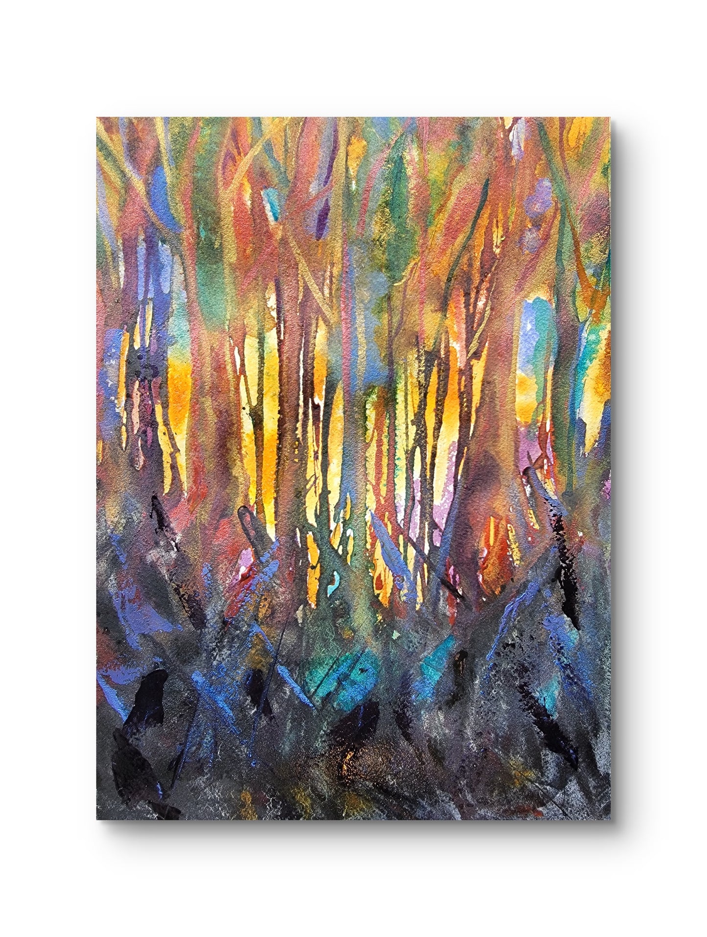 Where the Good Stuff Is - Original Watercolor Painting 9x12