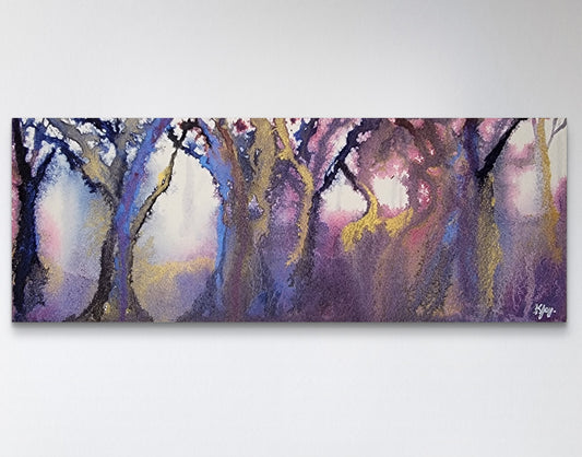 "Gold Mist" 6x12 Original Watercolor Painting