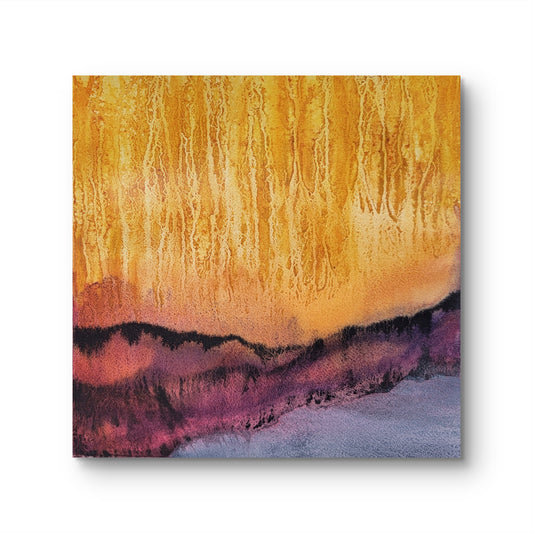 Glowing Aspen - 12x12 Original Watercolor Painting