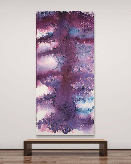 "Pulse" 6x12 Original Watercolor Painting