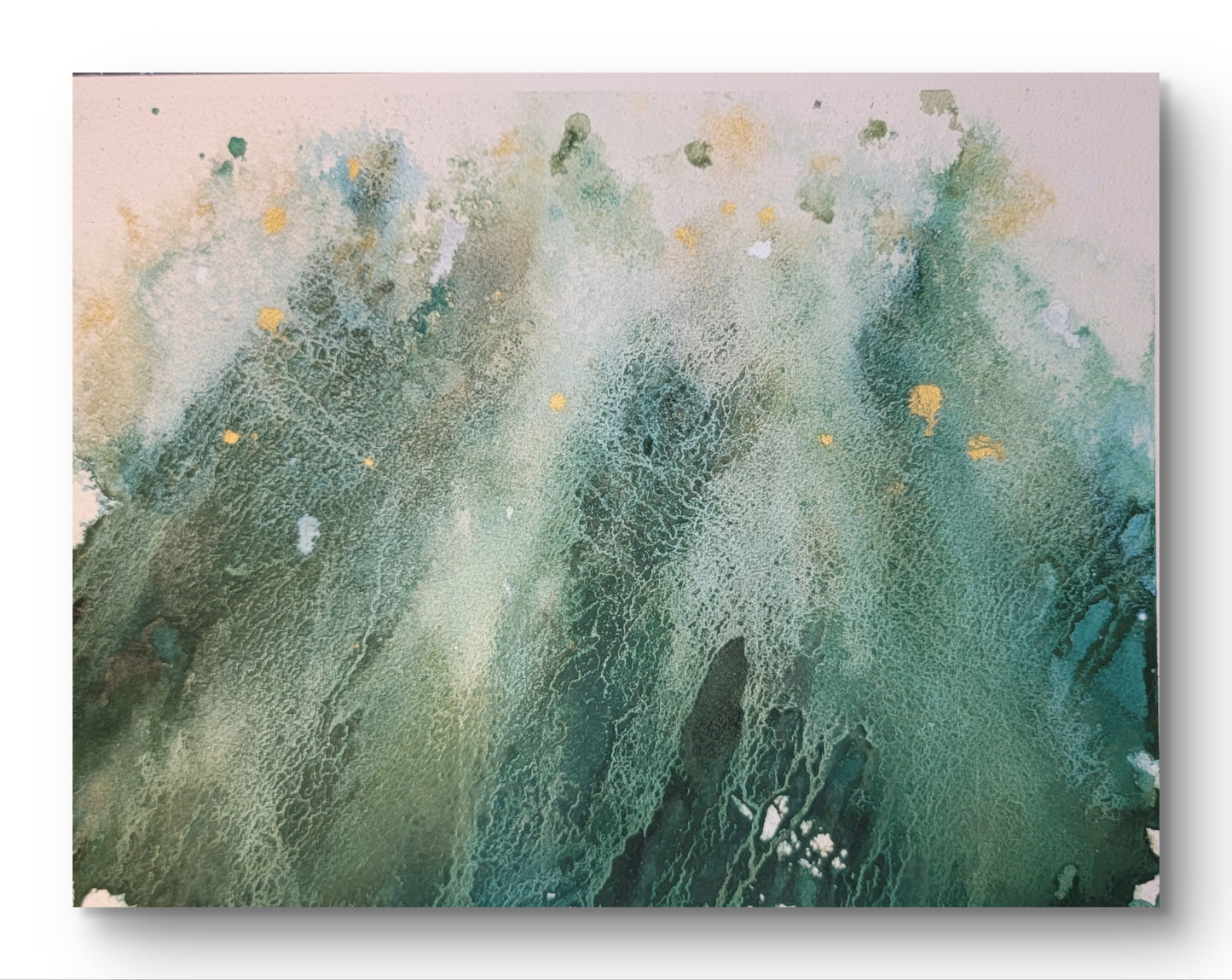 "Echo in Green" 9x12 Original Watercolor Painting