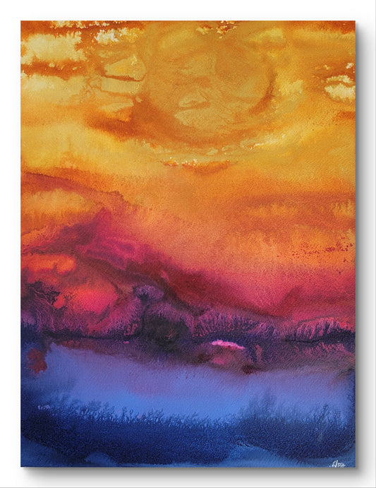 "Eventide" 11x14 Original Watercolor Painting