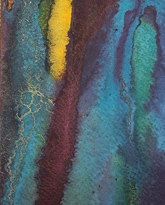 "Eddies" 6x12 Original Watercolor Painting