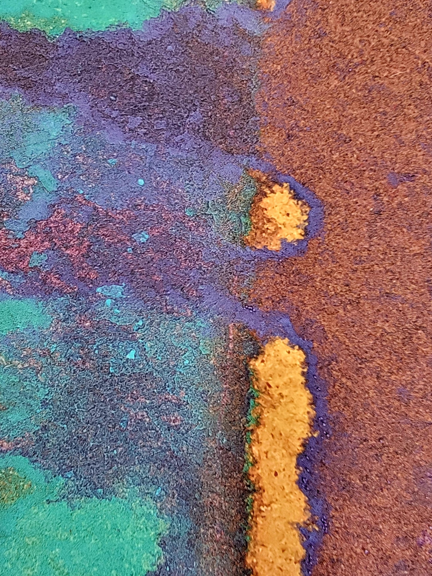 "Molten Thread" 4x10 Original Watercolor Painting