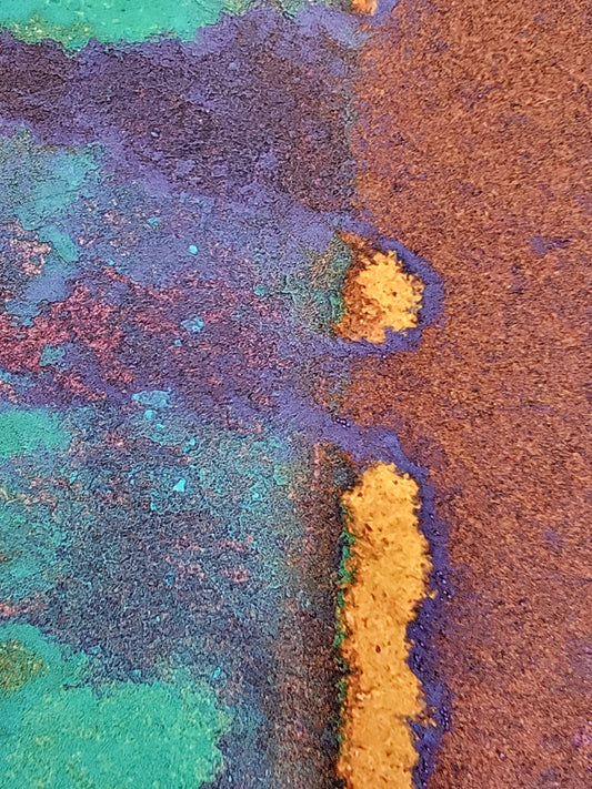 "Molten Thread" 4x10 Original Watercolor Painting