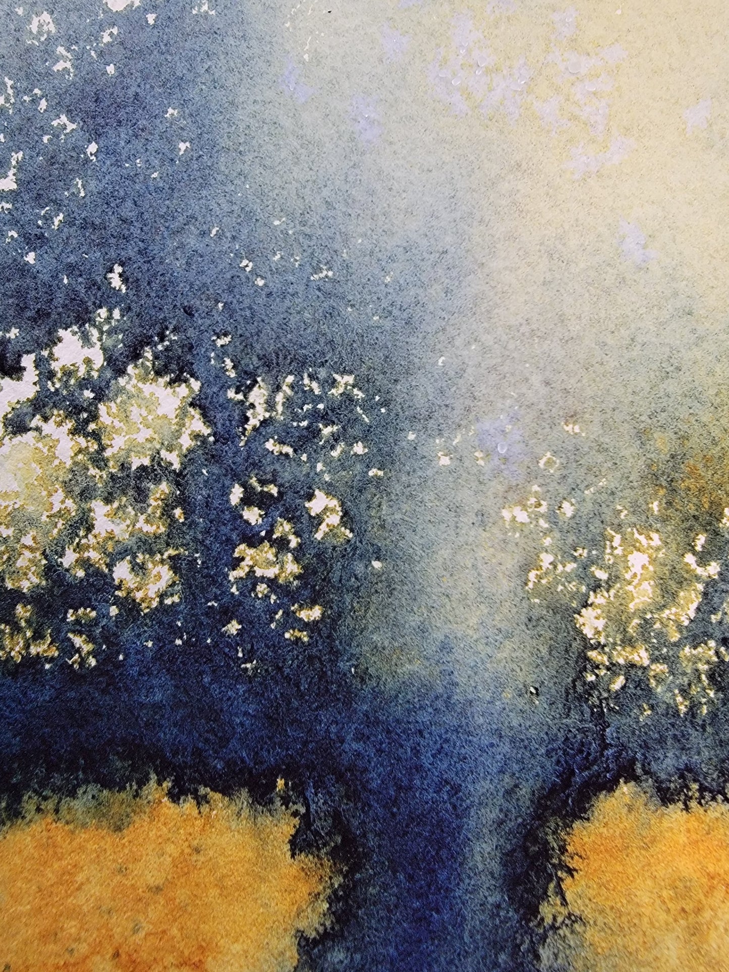 "Shadowline" 6x12 Original Watercolor Painting