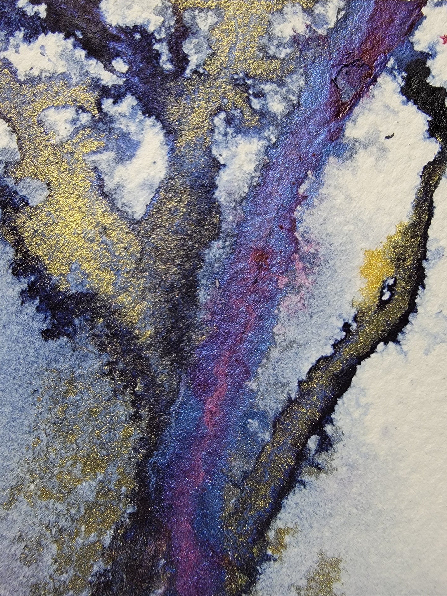 "Gold Mist" 6x12 Original Watercolor Painting