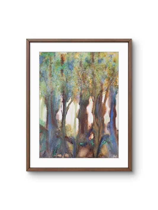 Forest Refuge - 12x16 Original Watercolor Painting