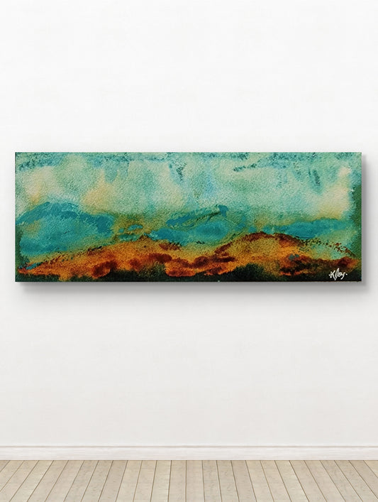 "High Silence" 4x10 Original Watercolor Painting