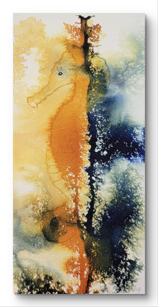 "Kelpchild" 6x12 Original Watercolor Painting