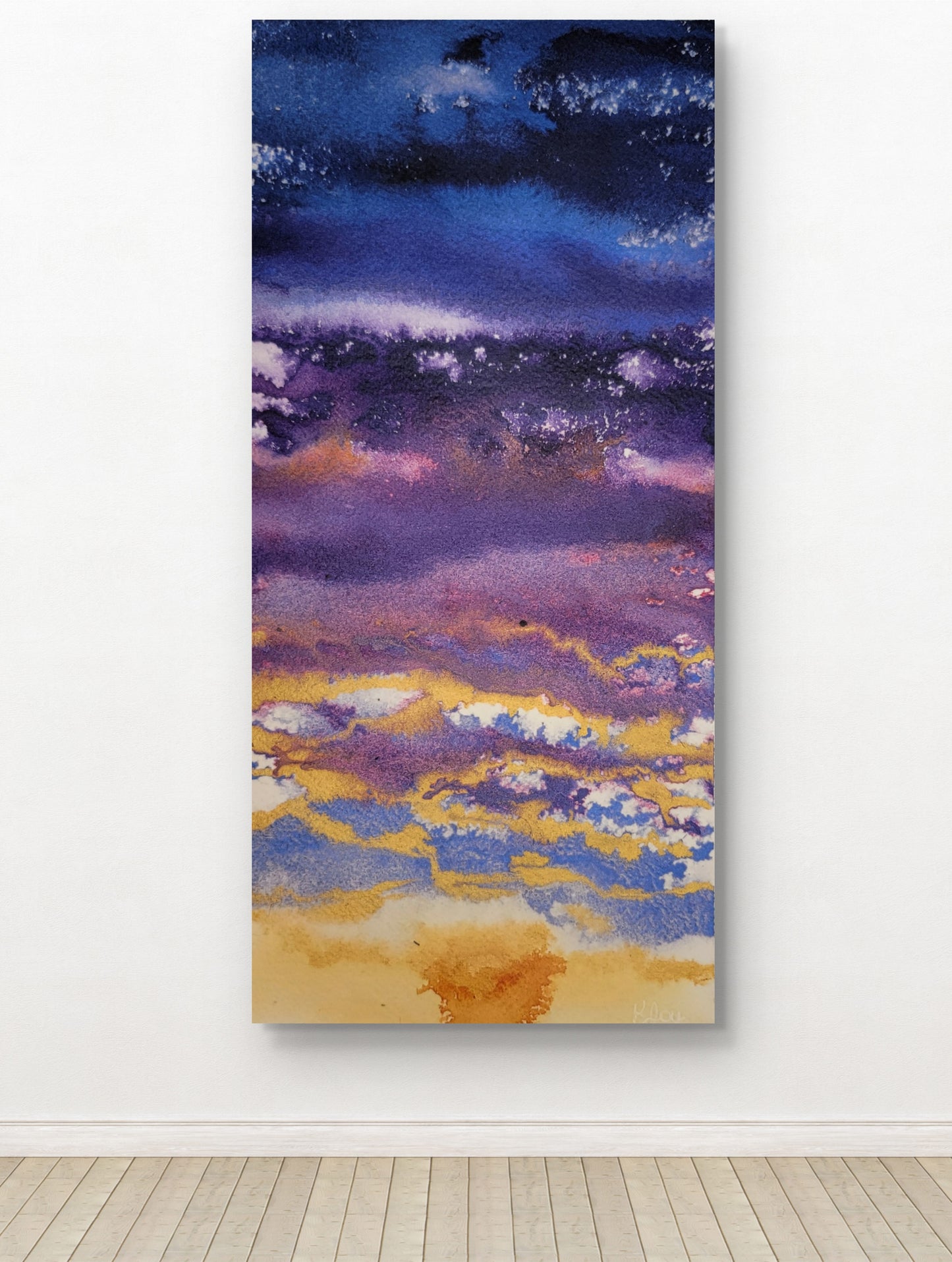 "Sky Rises" 6x12 Original Watercolor Painting