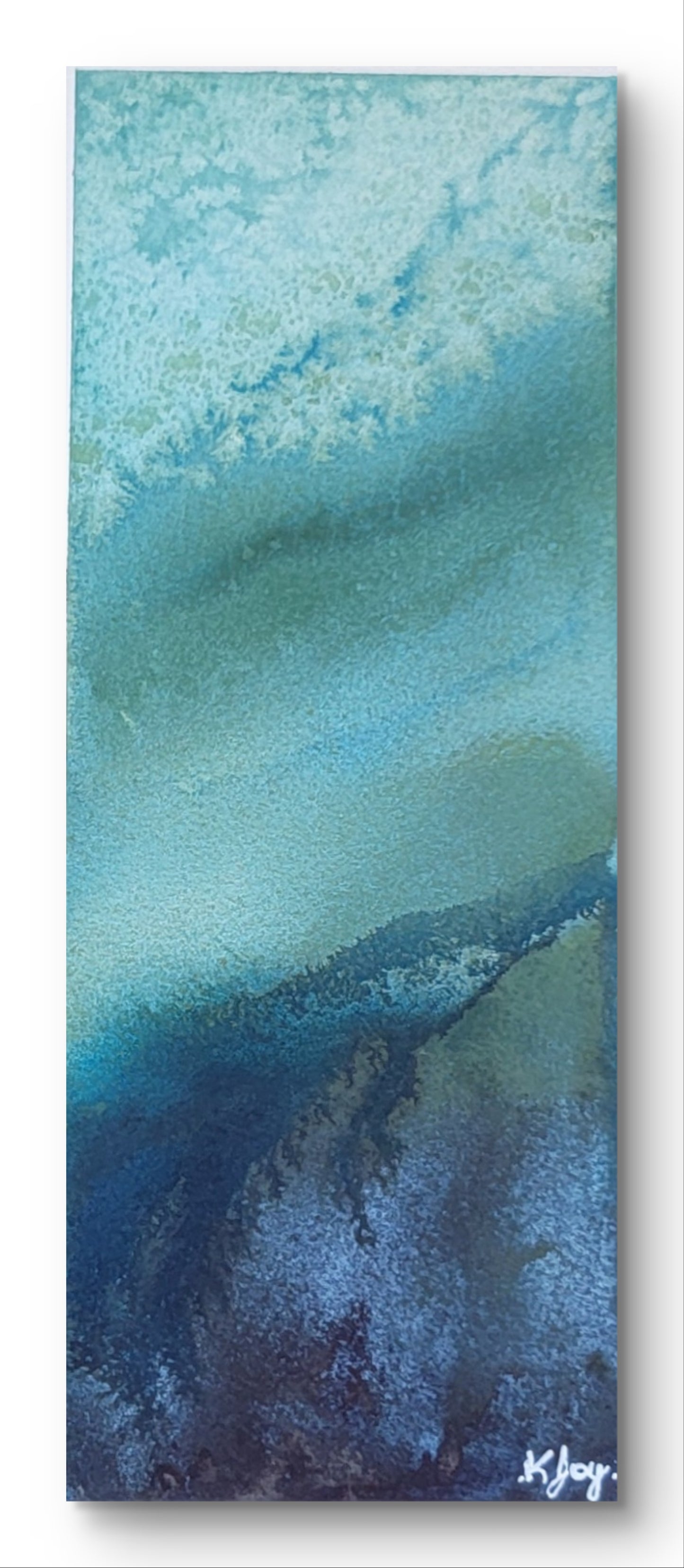 "Beneath" 4x10 Original Watercolor Painting