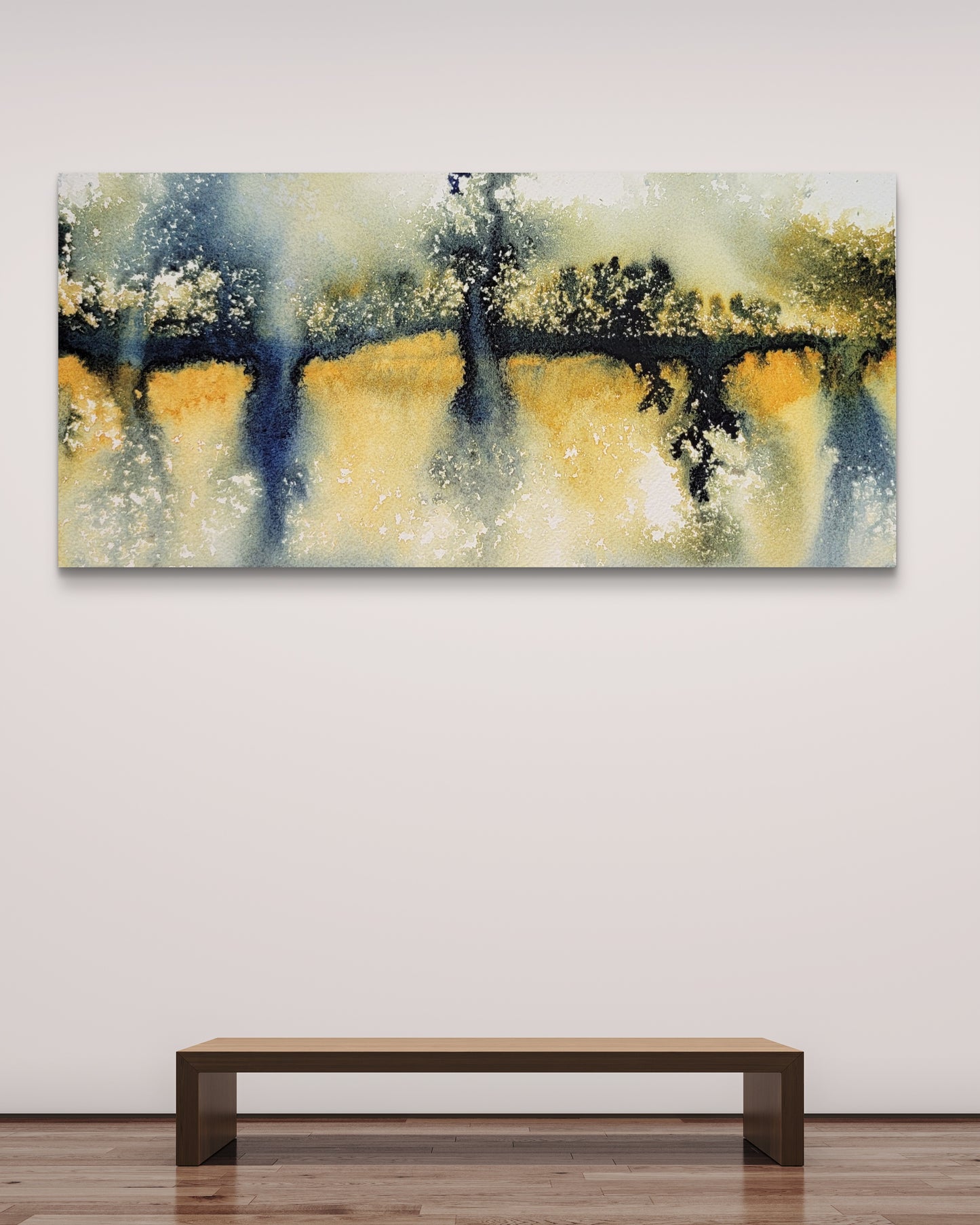 "Shadowline" 6x12 Original Watercolor Painting