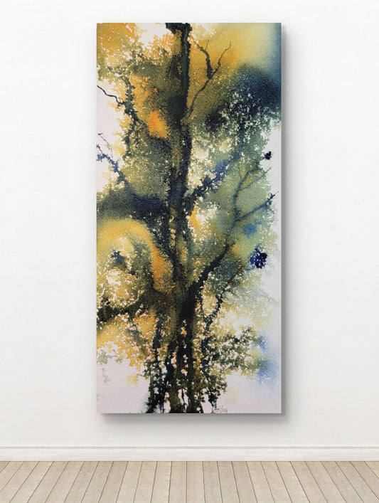 "Skyward" 6x12 Original Watercolor Painting