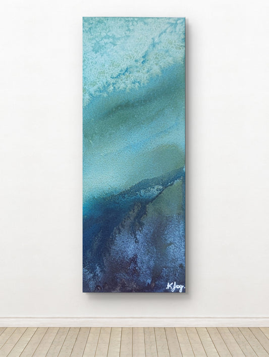 "Beneath" 4x10 Original Watercolor Painting