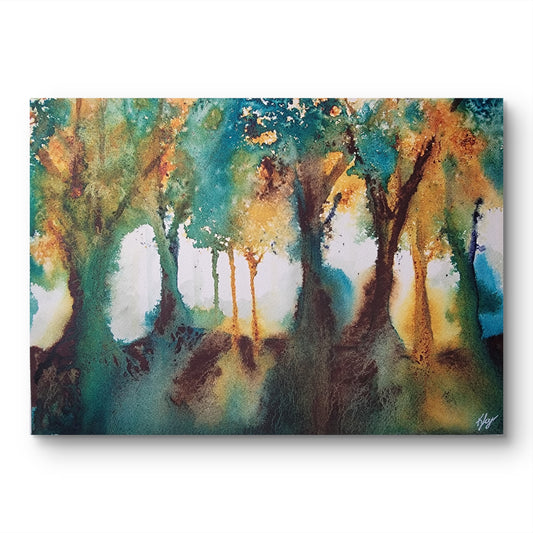 "Through the Canopy" 9x12 Original Watercolor Painting