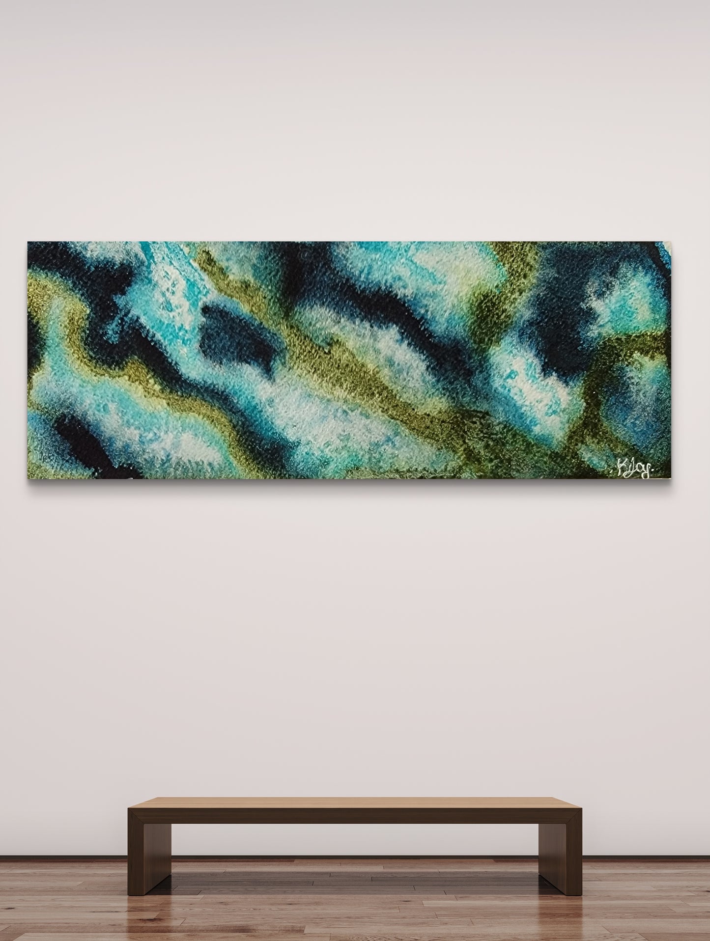 "Mariner's Map" 4x10 Original Watercolor Painting