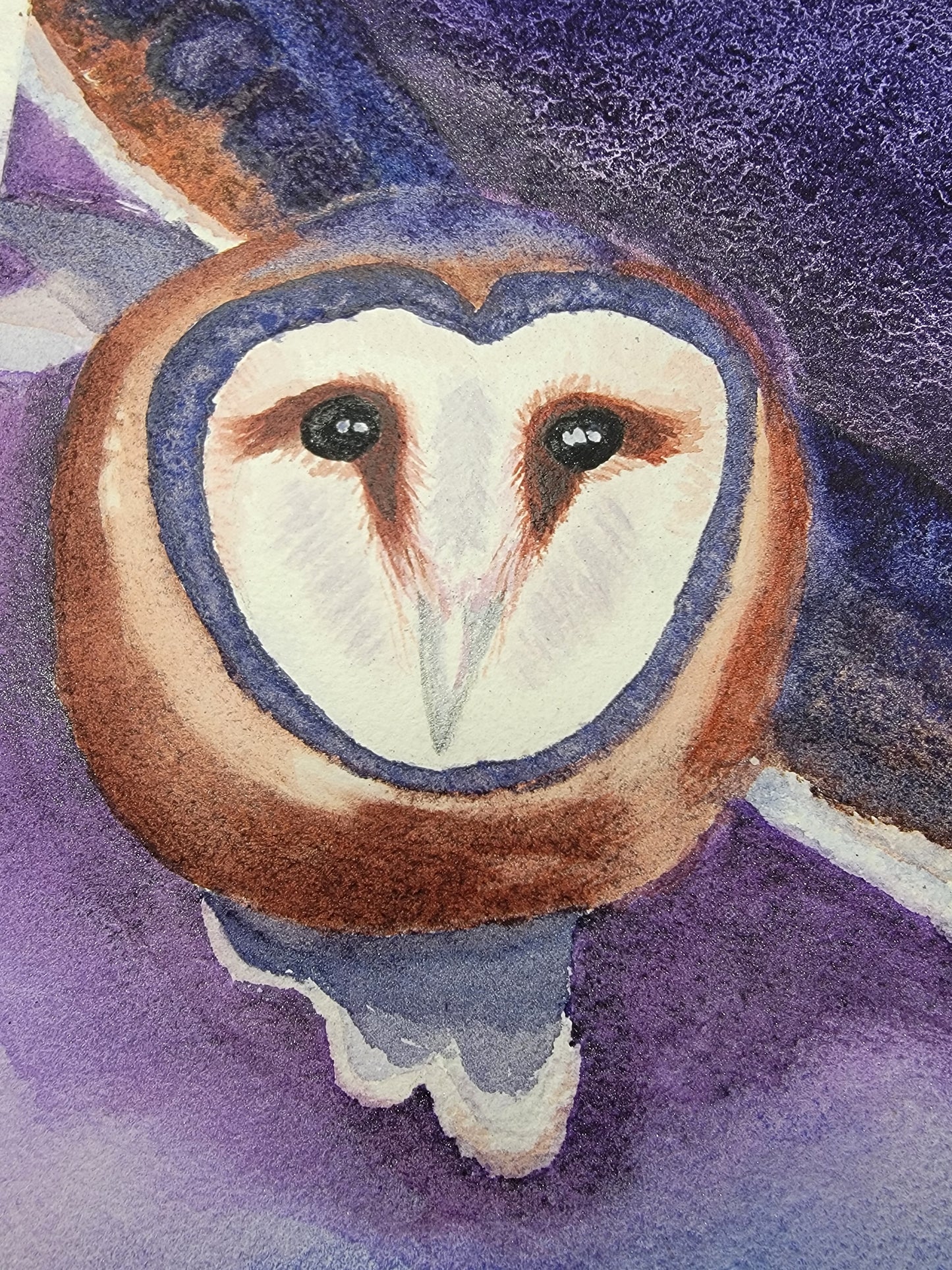 "Keeper of the Violet Hour"- 12x16 Framed Original Watercolor