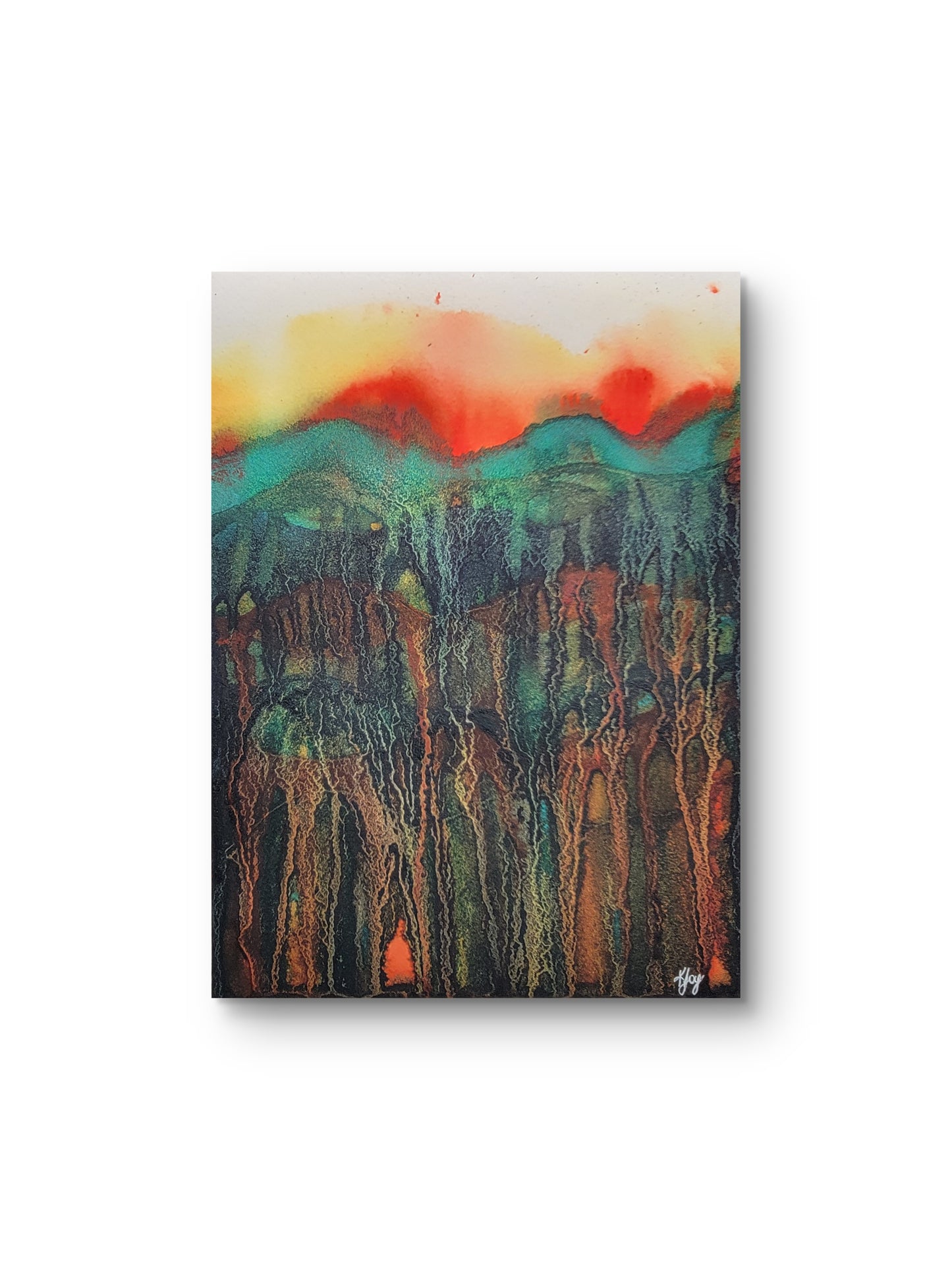 Mountain Unraveling — 9x12 Original Watercolor Painting