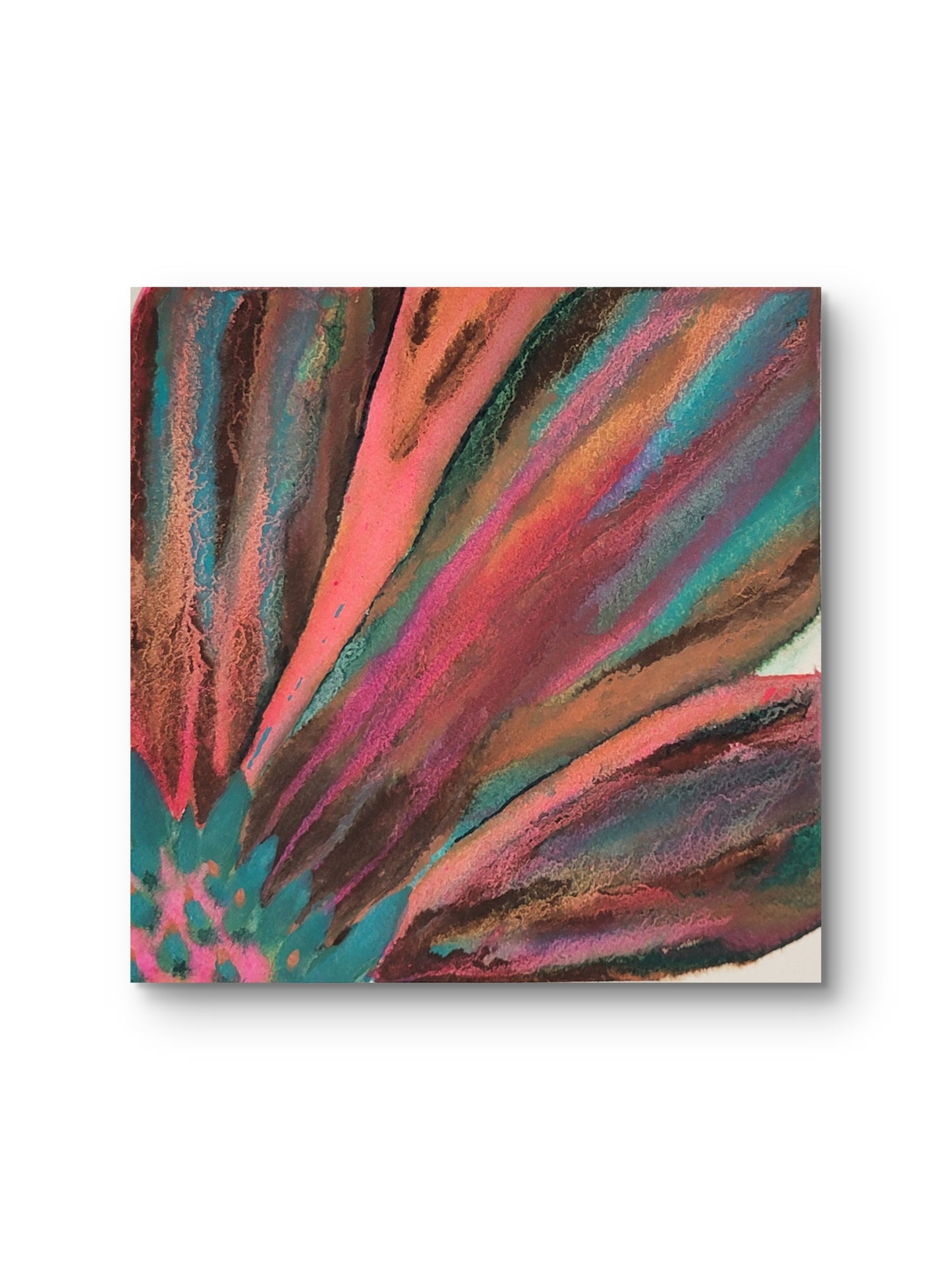 Retro Botanicals No. 1 8x8 Original Watercolor Painting