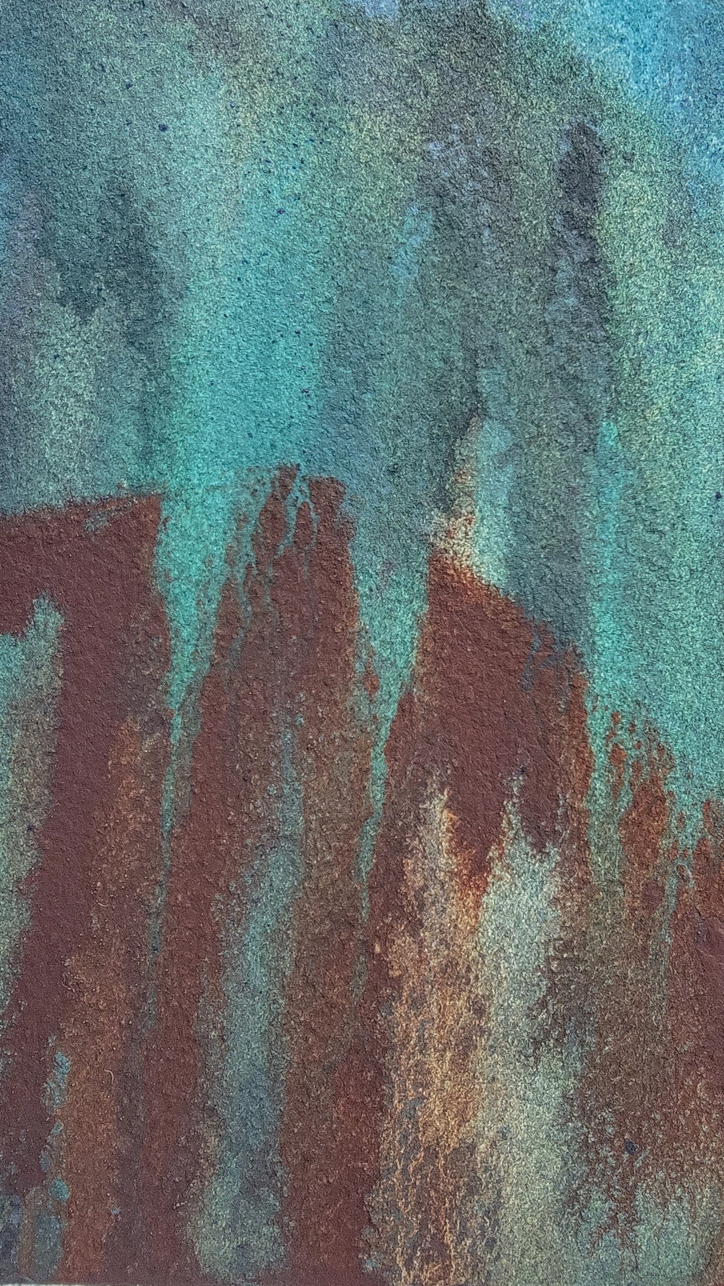 Echoes: Dawn to Rust 18x24 Original Watercolor Painting