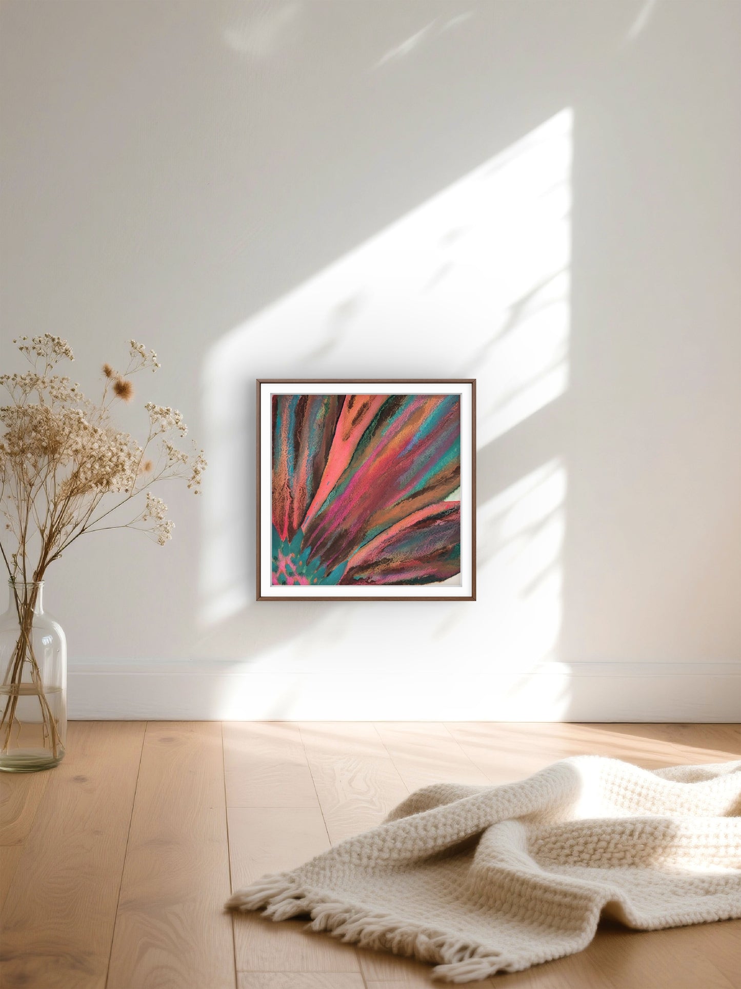 Retro Botanicals No. 1 8x8 Original Watercolor Painting