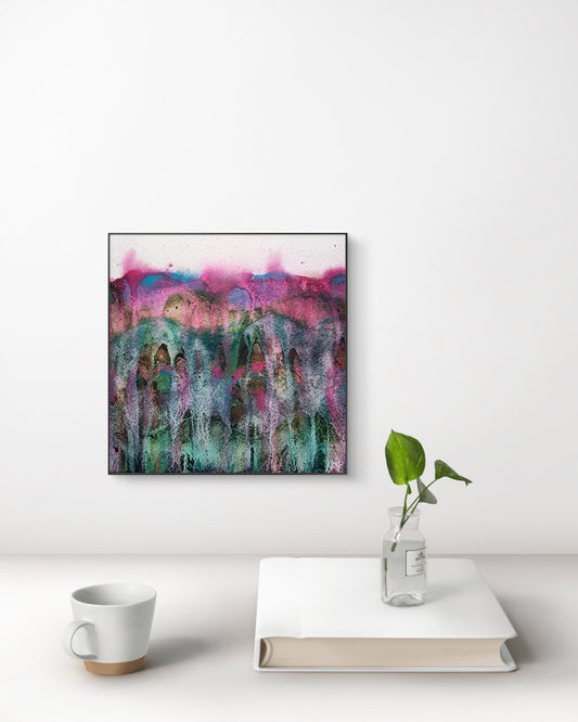 Excavation — 8x8 Original Watercolor Painting