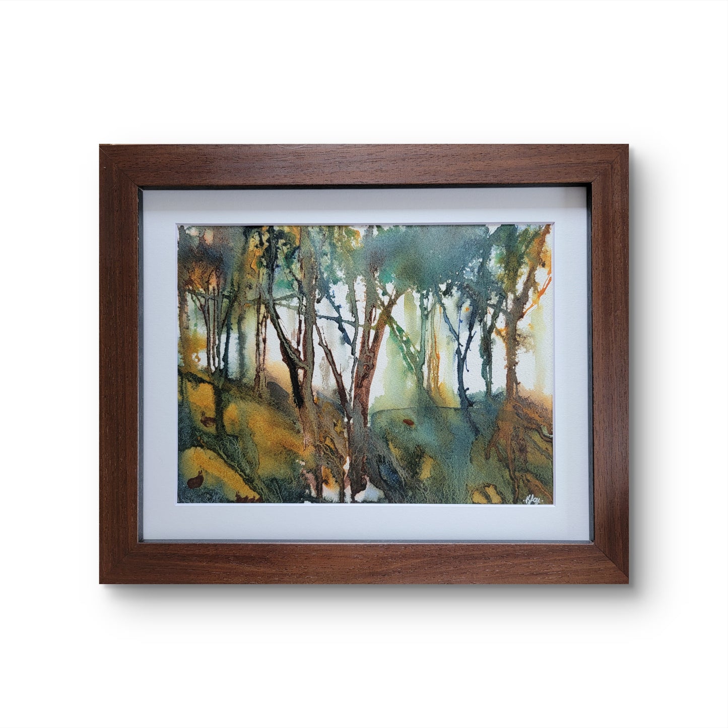 "Rabbit Hill" 9x12 Original Matted Watercolor Painting