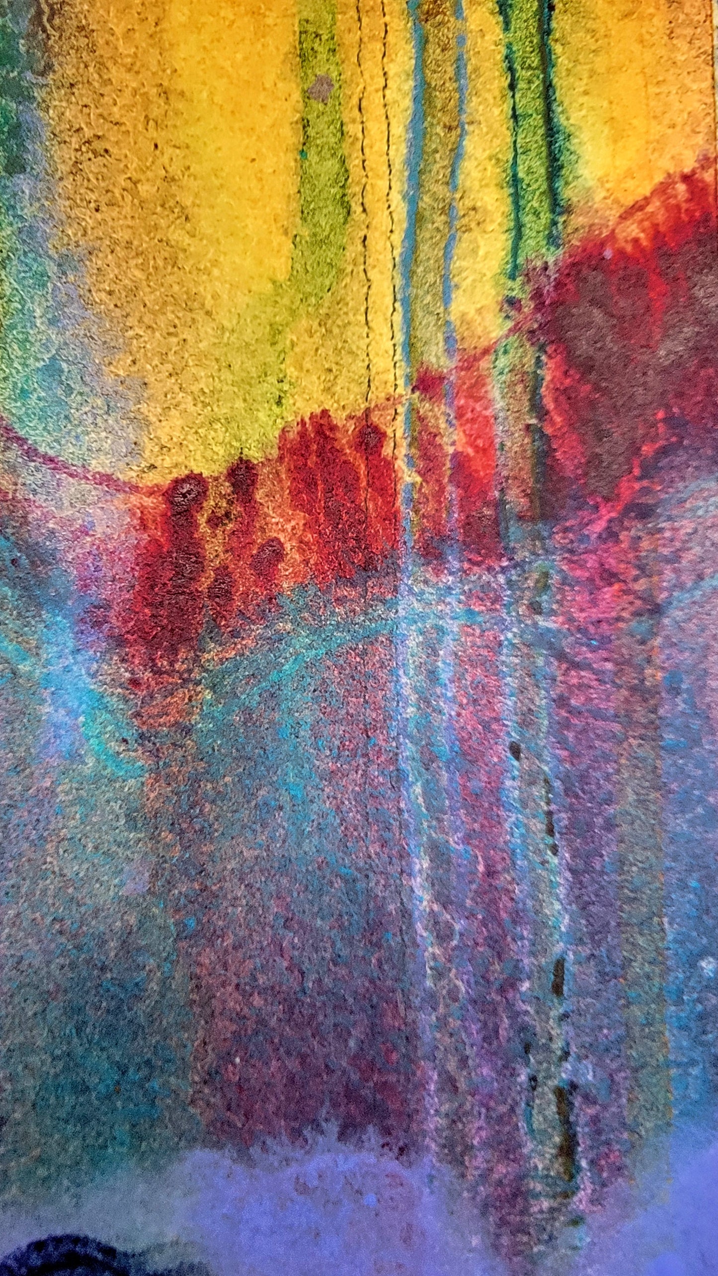 Throughlines 24x18 Original Watercolor Painting