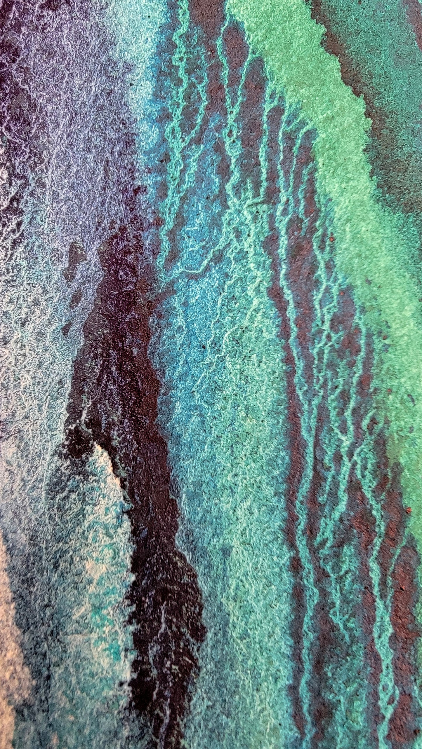 Where Waves Bloom — 18x24 Original Watercolor Painting