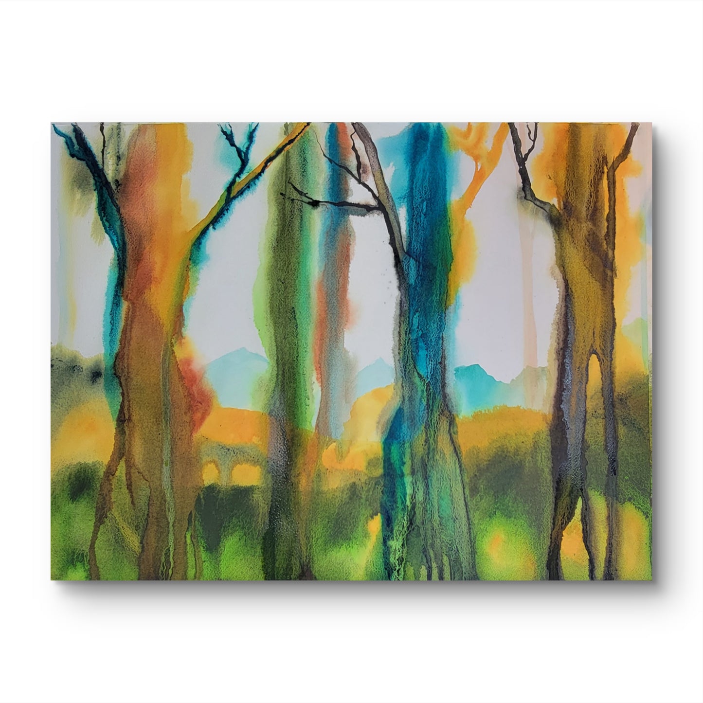 Memory Passing Through 18x24 Original Watercolor Painting