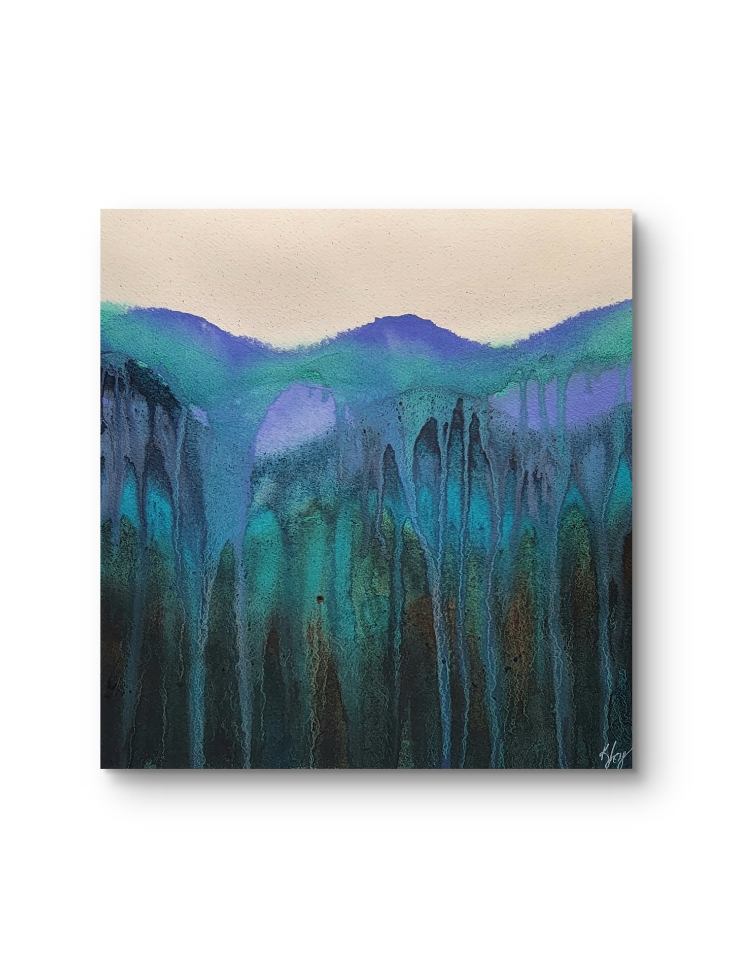 Mountain Memory 12x12 Original Watercolor Painting