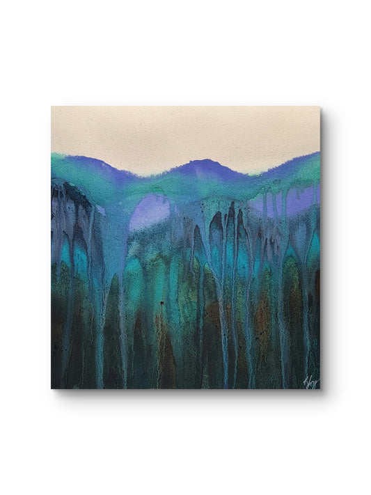 Mountain Memory 12x12 Original Watercolor Painting