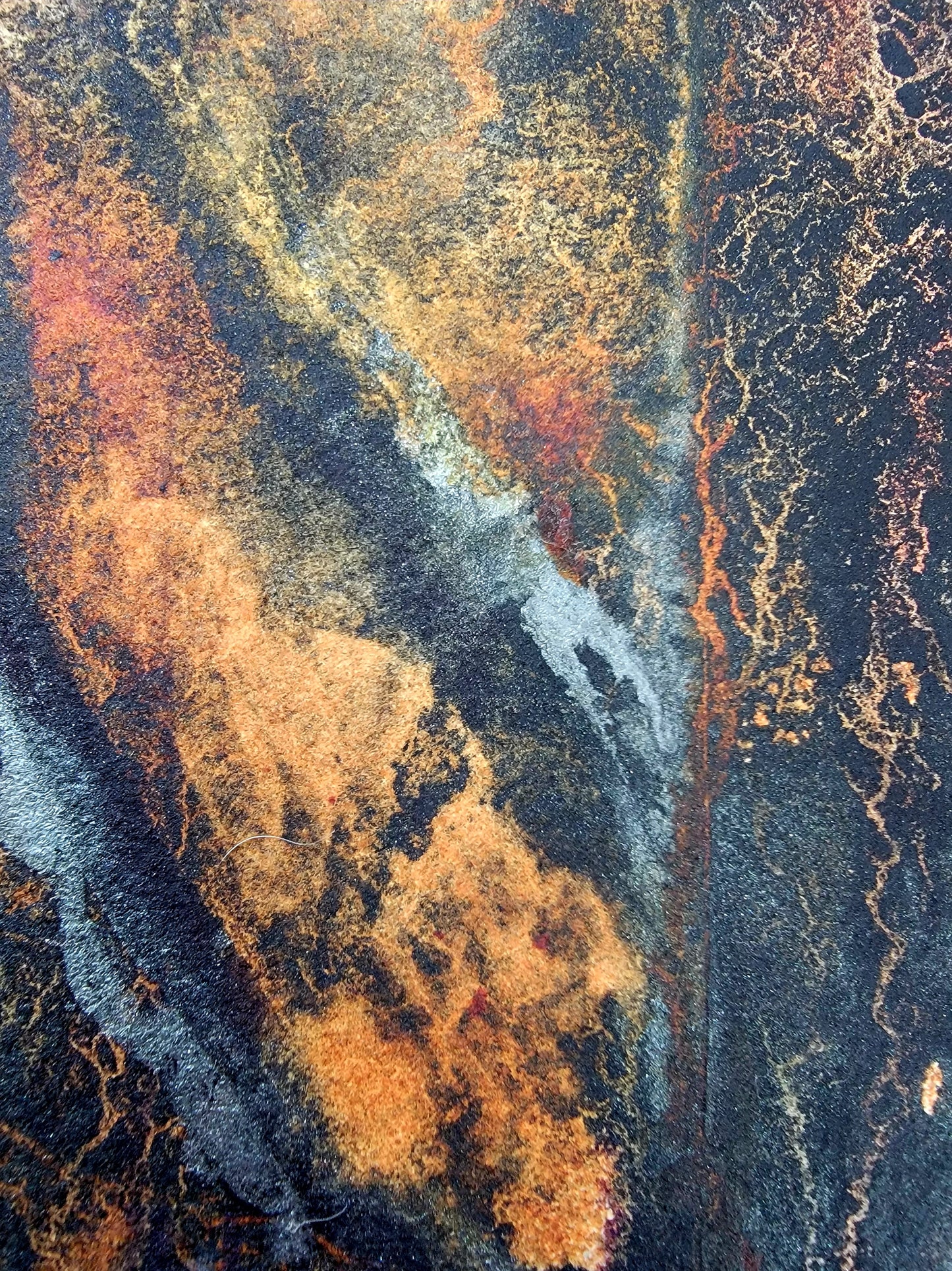 "Fire in the Sky" 12x16 Framed Original Watercolor Painting