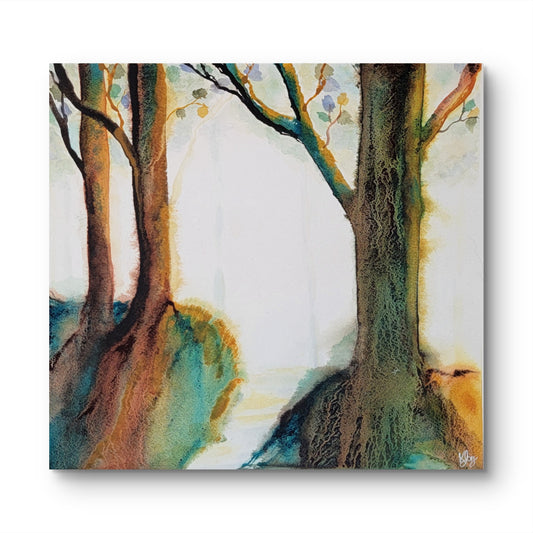 Held in the Early Light 12x12 Original Watercolor Painting