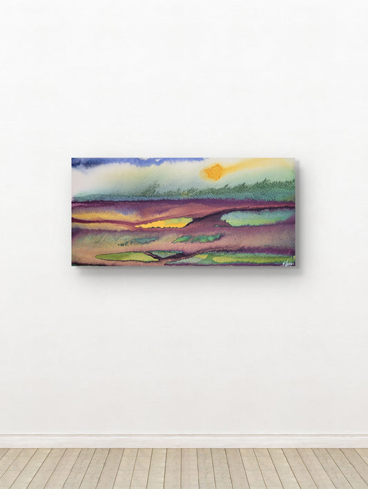 "Radiance" 6x12 Original Watercolor Painting