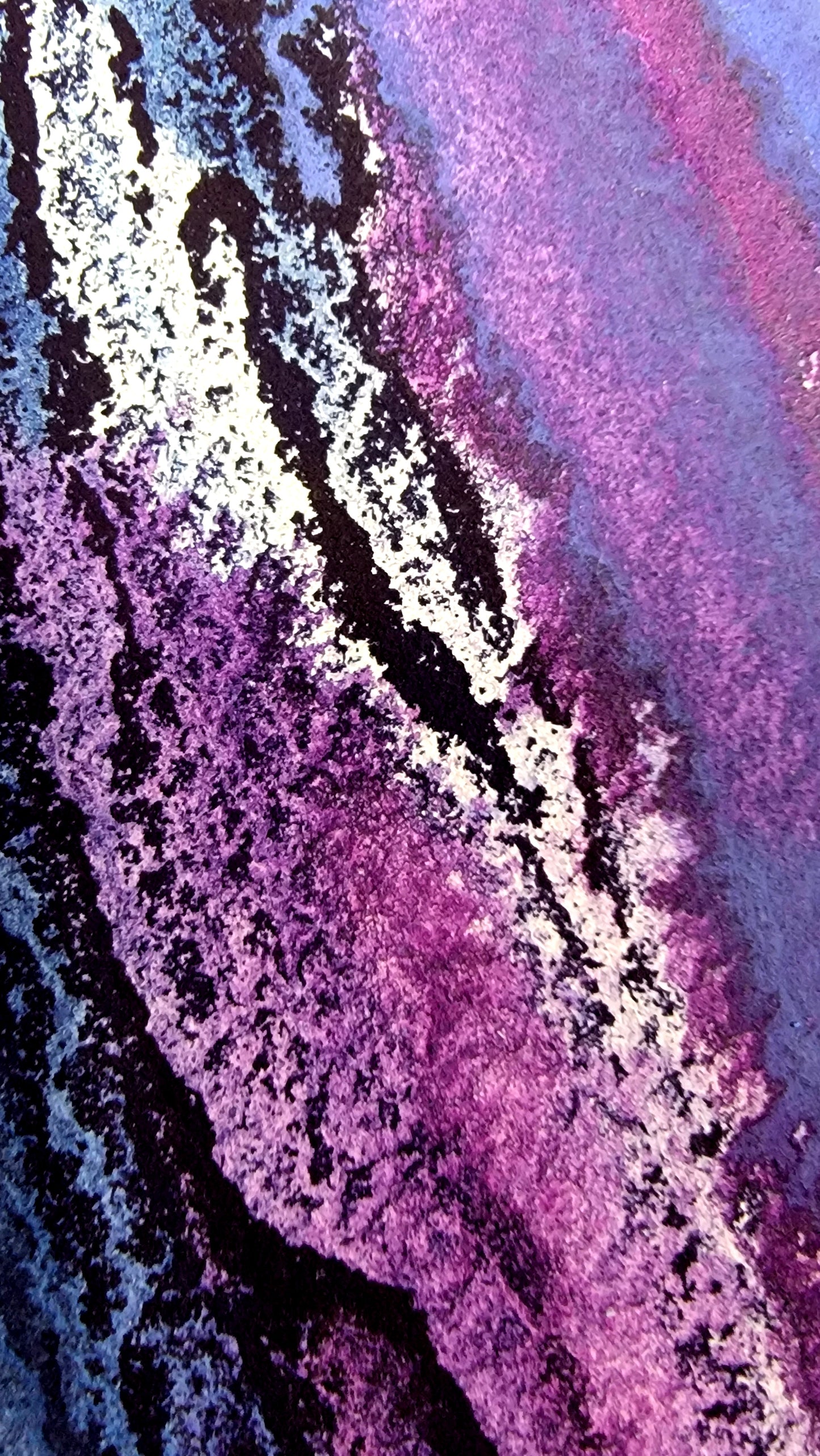 Where Galaxies Bloom — 12x12 Original Watercolor and Ink Painting