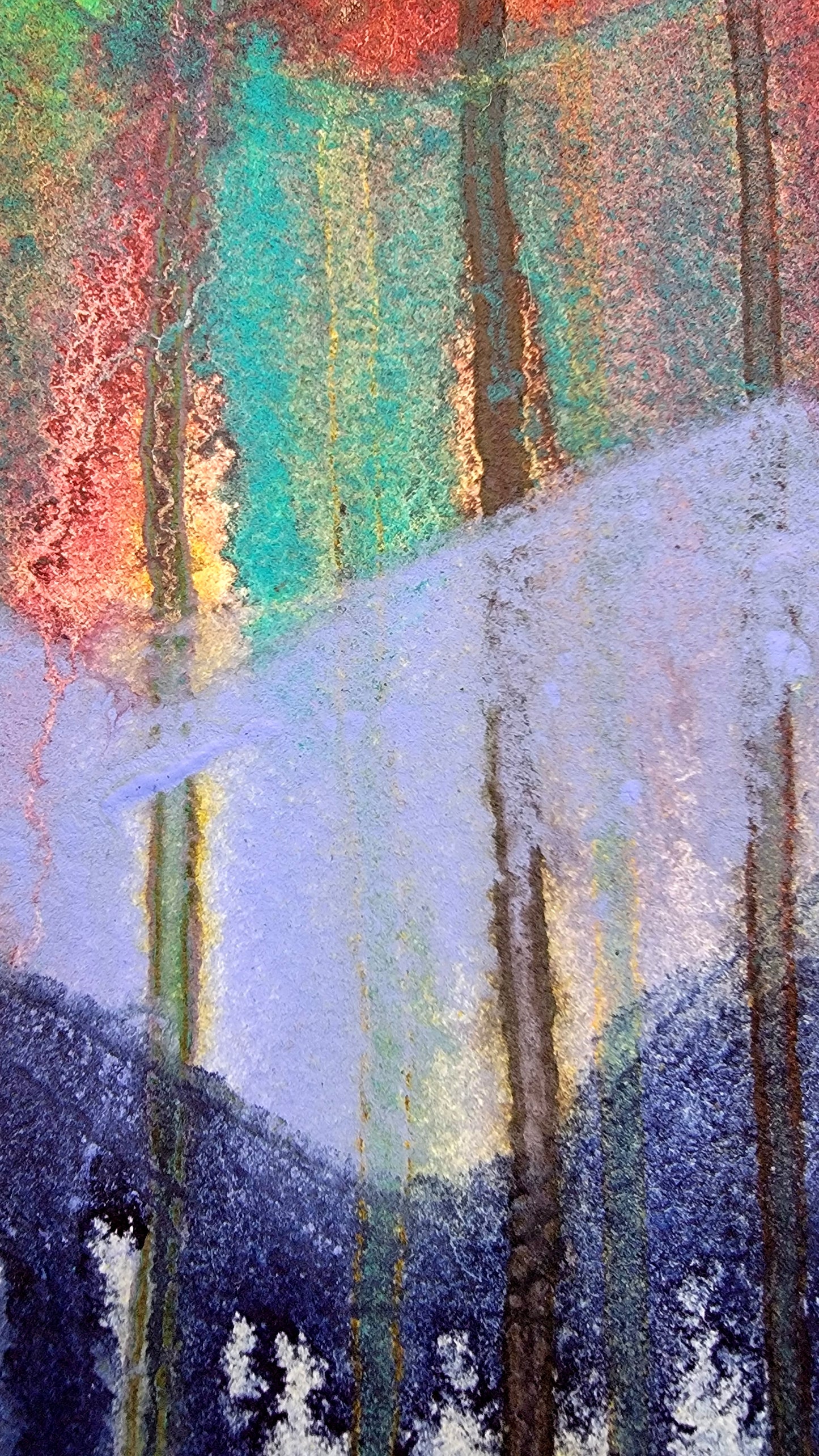 Throughlines 24x18 Original Watercolor Painting